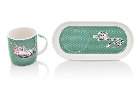 Gedeck "Lazy Cat" 2-teilig