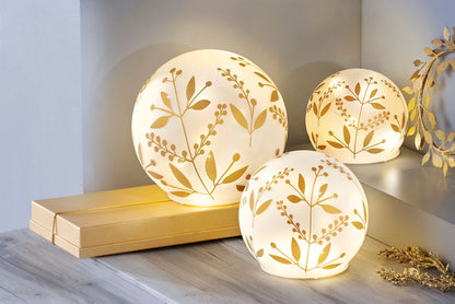 LED-Stimmungsleuchten "Golden Leaf" 3er-Set