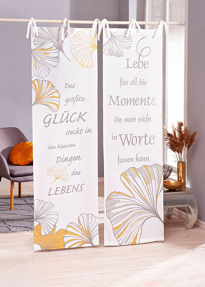 Vorhang Ginkgo "Momente", 60x200cm