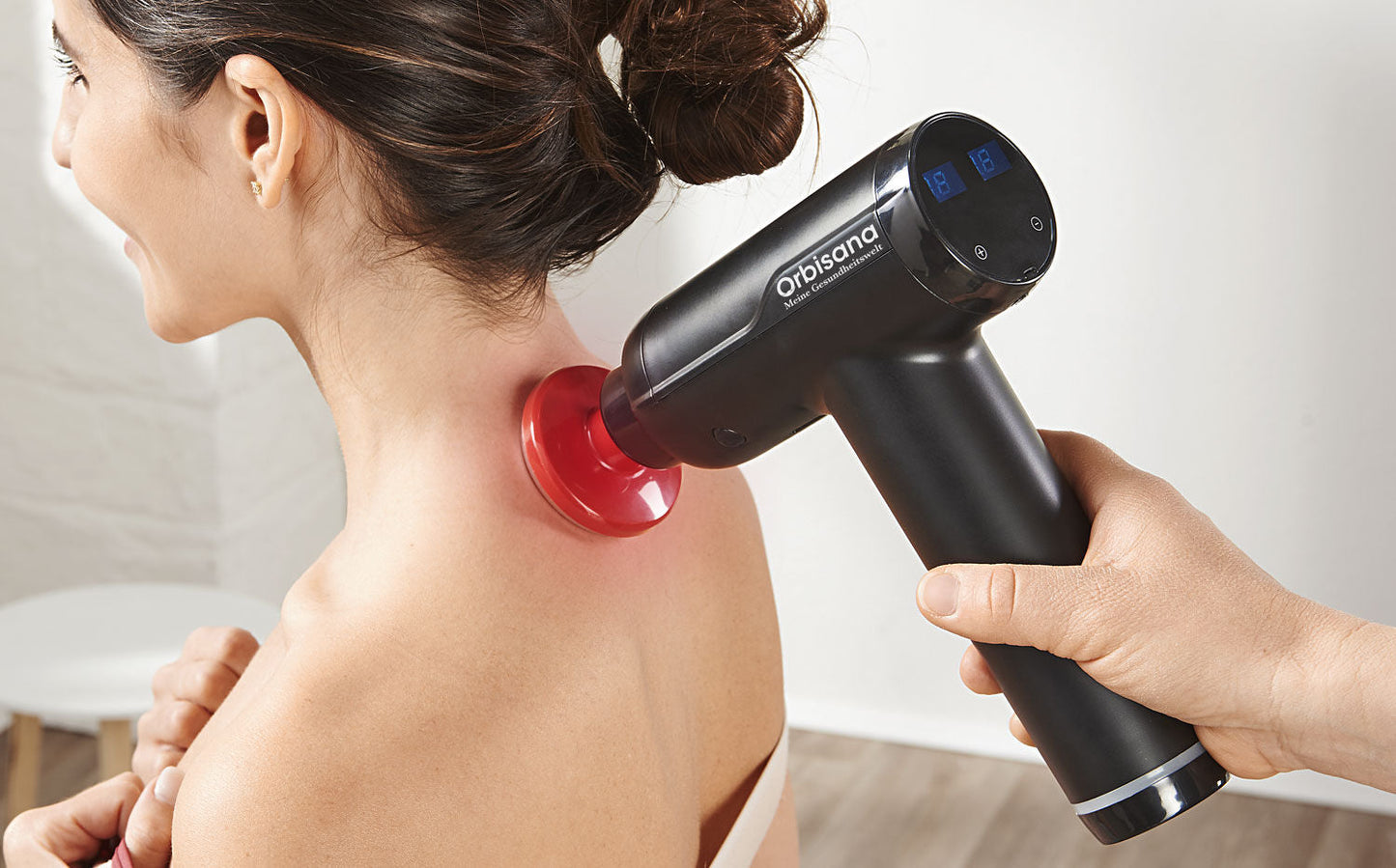 Orbisana Massagepistole mit Wärme- & Kältetherapie, 8-teilig