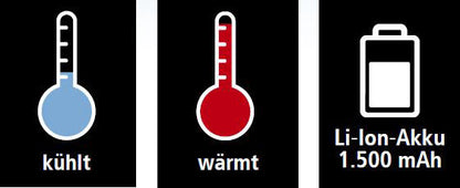 Orbisana Massagepistole mit Wärme- & Kältetherapie, 8-teilig