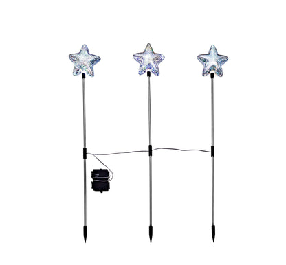 LED-Gartenstecker "Sternenfunkeln", 3er-Set