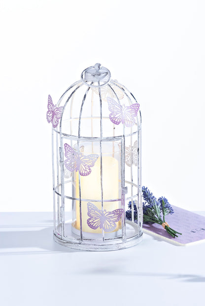 Laterne "Vogelkäfig" mit LED-Kerze