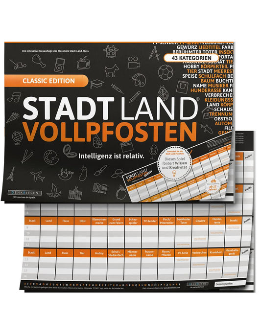 STADT LAND VOLLPFOSTEN® - CLASSIC EDITION - "Intelligenz ist relativ"