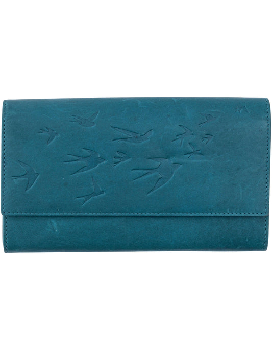 HJP Geldbörse Damen Schwalbe, petrol