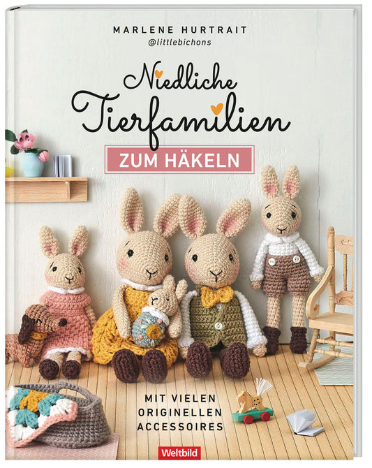 Niedliche Tierfamilien zum Häkeln -BM