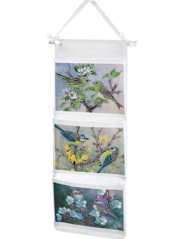 Diamond Painting Wandorganizer "Vögel"