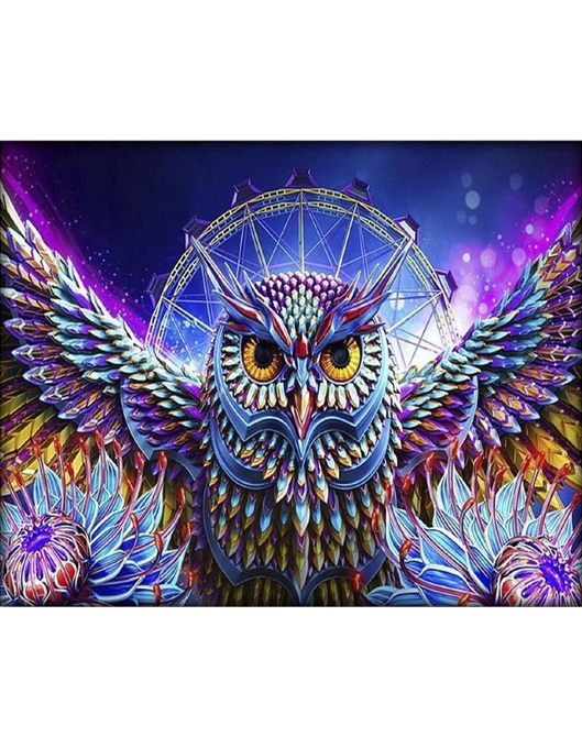 Diamond Painting "Fantasy Eule "50 x 40 cm