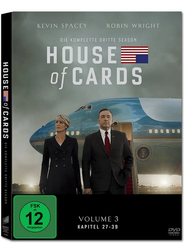 DVD Hous of Cards "Volume 3 Kapitel 27-39"