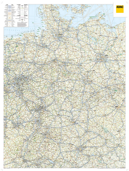 ADAC Länderkarte Deutschland - Plano in Hülse 1:650.000