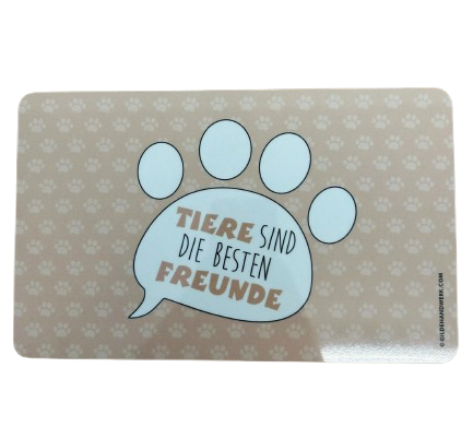 GILDE Brettchen "Tiere sind die besten Freunde"