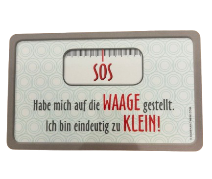 GILDE Brettchen "SOS"