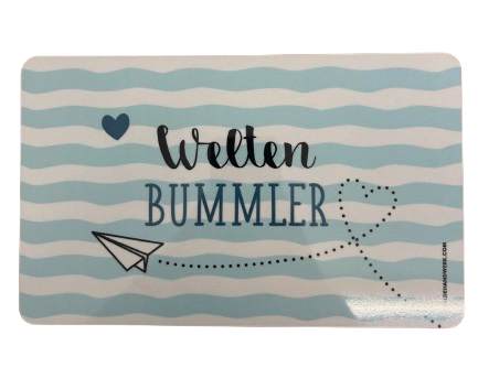 GILDE Brettchen "Welten Bummler"