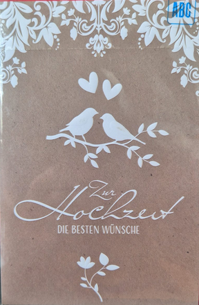 zur Hochzeit die besten Wünsche (B6)