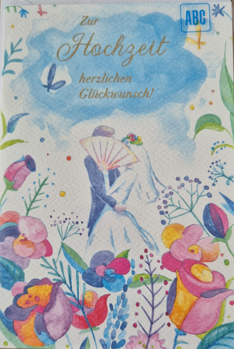 zur Hochzeit herzlichen Glückwunsch