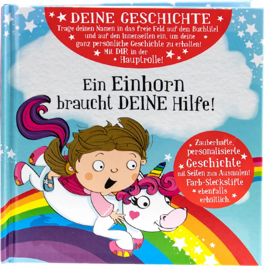 Blanko Einhorn - Das magische Märchenbuch mit deinem Namen