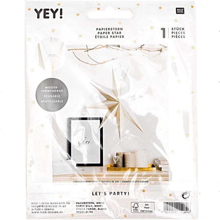 Papierstern weiss ca. 28 cm