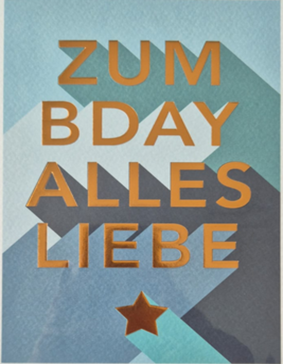 Zum Bday alles Liebe (B6)