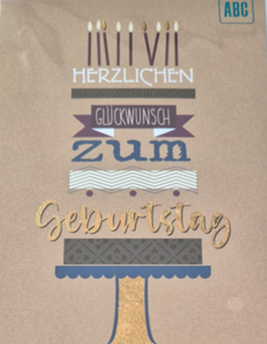 Herzlichen Glückwunsch zum Geburtstag(B6)