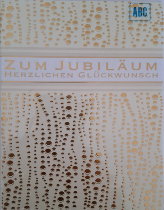 Zum Jubiläum herzlichen Glückwunsch(B6)