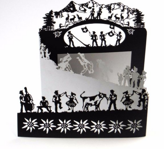 Scherenschnitt - Karte (15 x 15 cm)