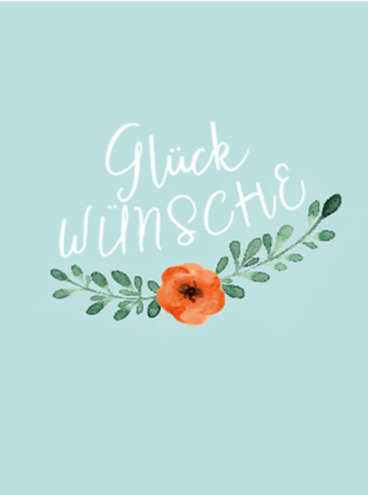 Pop-Up Karte "Glückwünsche" (B6)