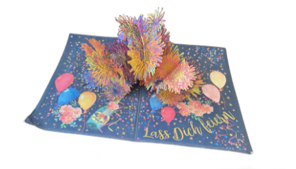 Pop-Up Karte "Ein Feuerwerk für Dich" (B6)