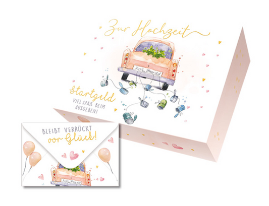 Geldbriefbox "Zur Hochzeit" (11 x 8 cm)