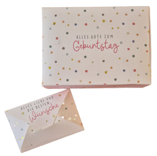 Geldbriefbox "Alles Gute zum Geburtstag" (11 x 8 cm)