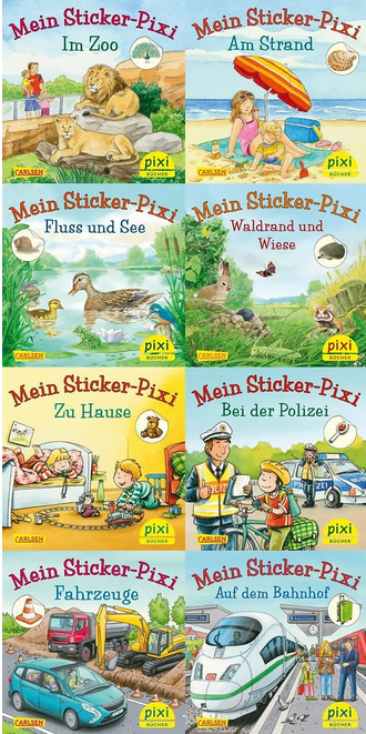Pixi-8er-Set 234: Pixis neue Stickerbücher (8x1 Exemplar)