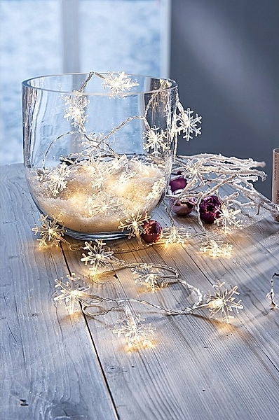 LED-Lichterkette "Eiskristalle"