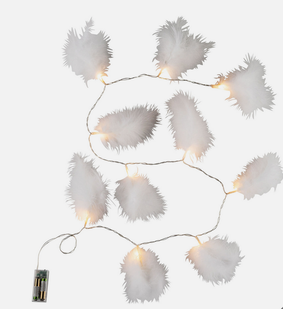 LED-Lichterkette "Federn"