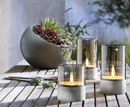 LED-Kerzen "Nero" 3er-Set