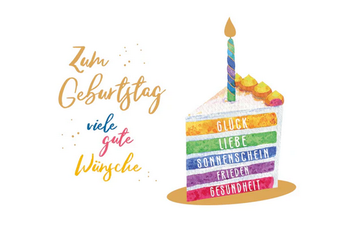 Zum Geburtstag viele Gute Wünsche (B6)