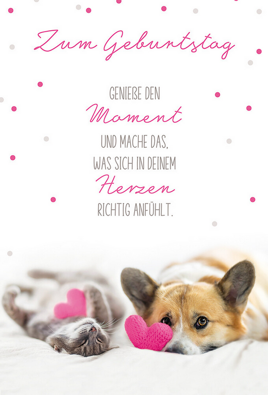 Zum Geburtstag geniesse den Moment  (B6)