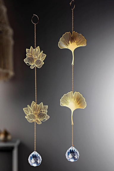 Sonnenfänger "Lotus & Ginkgo" 2er-Set