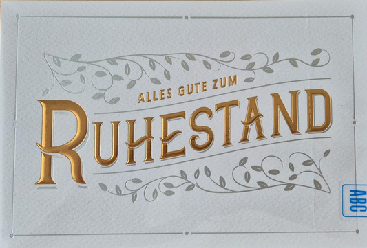 Alles Gute zum Ruhestand (B6)