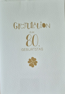 Gratulation zum 80. Geburtstag (B6)