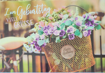 Zum Geburtstag viele Grüsse  (B6)