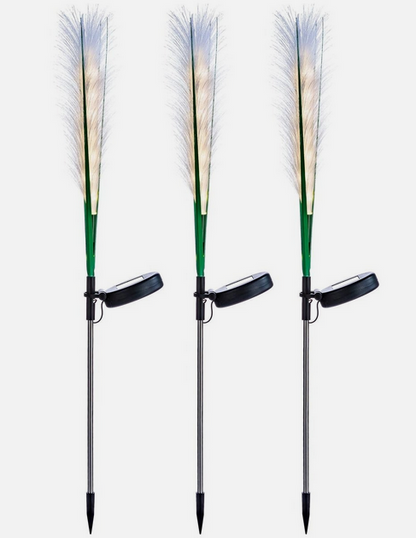 Solar-Gartenstecker "Schilfgras" 3er-Set