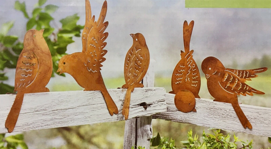 Zaundeko "Vögel", 5er-Set