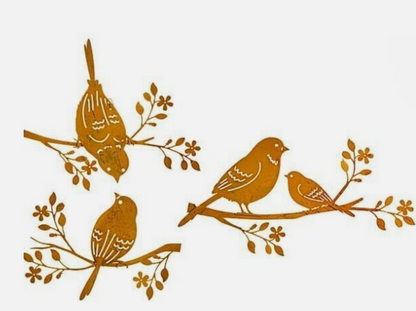Wanddeko "Vögel", 3er-Set