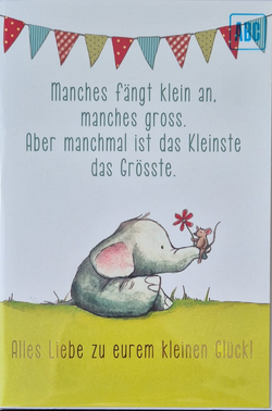Manches fängt klein an... (B6)