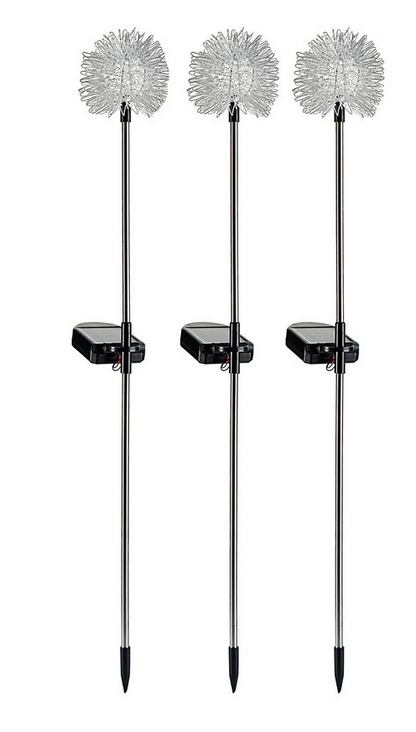 Solar-Gartenstecker "Fiore" 3er-Set
