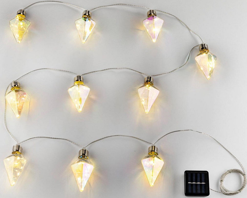 Solar-Lichterkette "Diamante", 50 LEDs