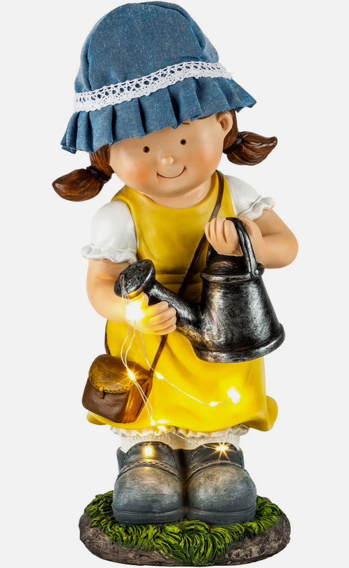 Dekofigur "Mara" mit LED-Giesskanne