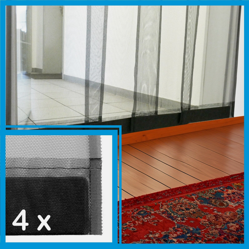 Lamellenvorhang, maximal 100 x 220 cm, anthrazit