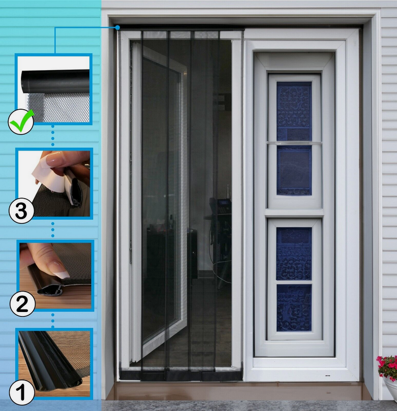 Lamellenvorhang, maximal 100 x 220 cm, anthrazit