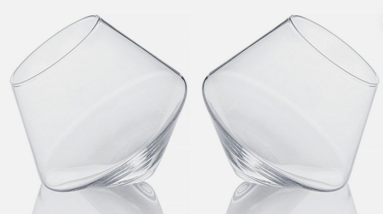 Rollende Whiskey-Gläser 2er Set