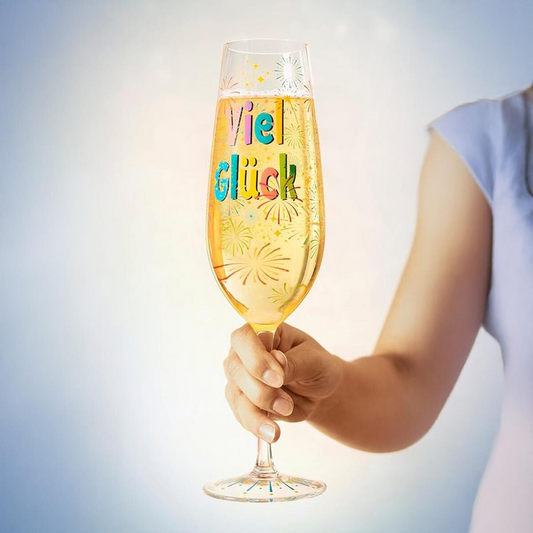 XXL-Sektglas "Viel Glück", 740 ml